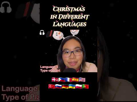 ASMR CHRISTMAS WORDS IN DIFFERENT LANGUAGES - FIND YOUR LANGUAGE 🎅🎄 #asmrshorts #asmrlanguages