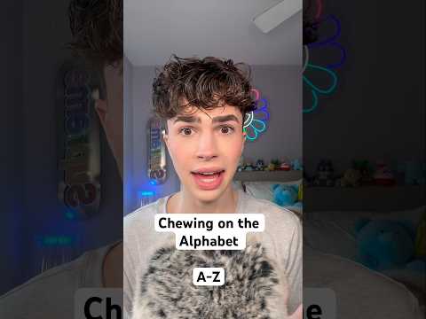 Chewing on the alphabet! A-Z, can you guess the last few triggers? #asmr #chewing #asmrvideo