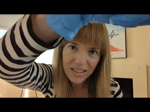 ASMR Face and Scalp Massage with Gloves, plus Neck Adjustments