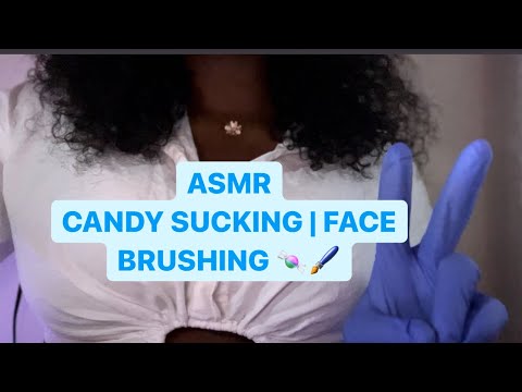 ASMR | Candy Was So Nasty 😝| Candy Sucking & Face Brushing