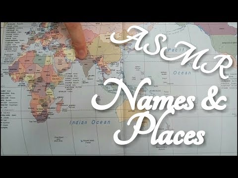 ASMR Tinglelings Inspired Place Names Map (Viewers Appreciation)