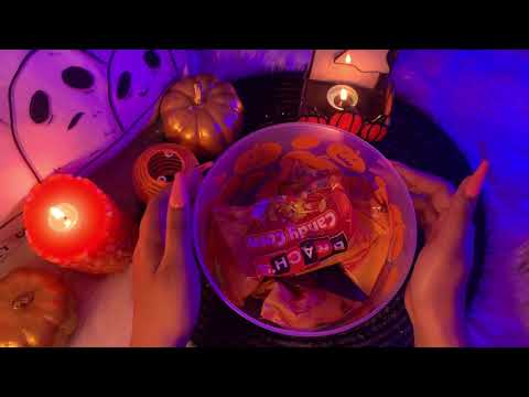 ASMR 🎃| Candycorn Paradise for ASMR Halloween Lovers | tingly whispers + crinkling + soft spoken