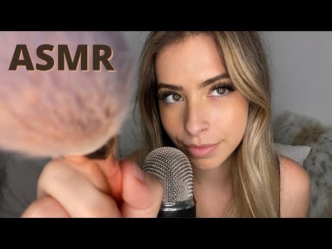 ASMR | Face/Mic Brushing + Mouth Sounds (No Talking)