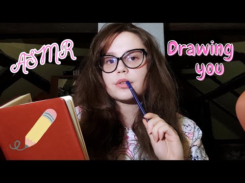 ASMR | Fast and Aggressive |  Close Up Personal Attention and Sketching Your Portrait/Drawing you