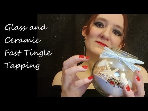 ASMR Glass and Ceramic Fast Tingle Tapping