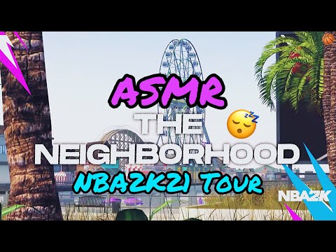 ASMR Gaming | NBA2K21 Neighborhood Tour 🏀 (Whispering w/Controller Sounds) Looking Around The Park