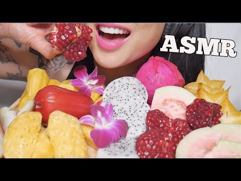 ASMR TROPICAL FRUIT (SATISFYING CRUNCH EATING SOUNDS) NO TALKING | SAS-ASMR