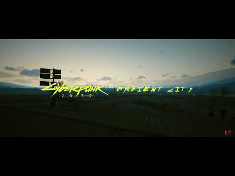 Cyberpunk 2077 | Night City Ambience 👀🎧 A Badlands Sunrise (4K Ultrawide)