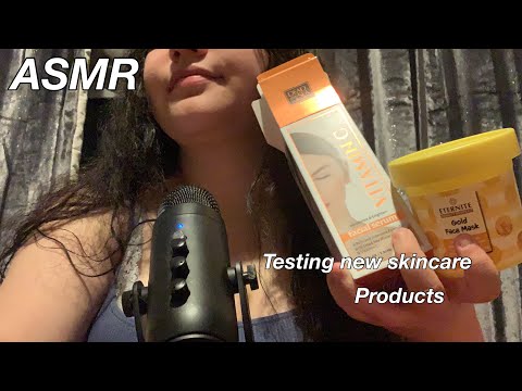 ASMR do skincare with me/trying new products!!