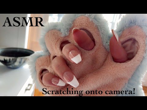 ASMR | Scratching onto the camera for super tingles ✨ * Flash warning! *