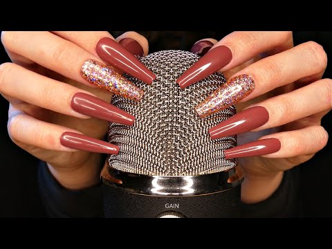 ASMR Mic Scratching with Long Nails | Some Tapping | Blue Yeti & Rode Mics | No Talking