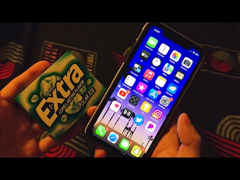 ASMR What’s On My Phone 📱 (whispering w/ gum chewing)