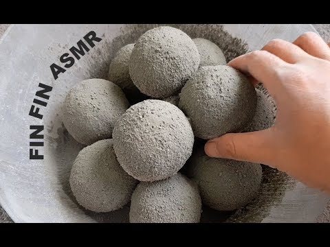 ASMR : Soft Cement+Sand Balls Crumbles #178