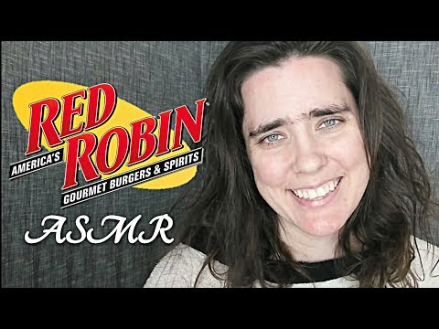 ASMR Red Robin Waitress Role Play (Menu Reading)