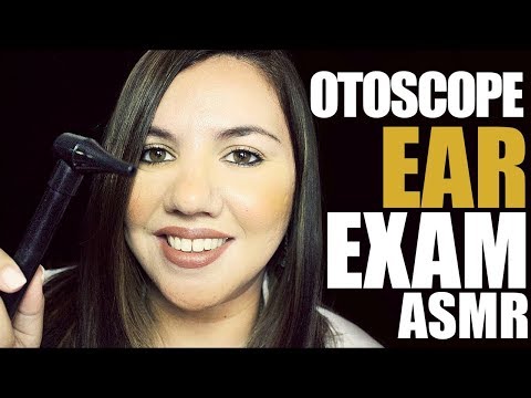 ASMR OTOSCOPE Exam and Ear Disinfection