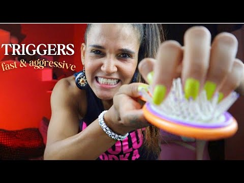 ASMR triggers fast & aggresive