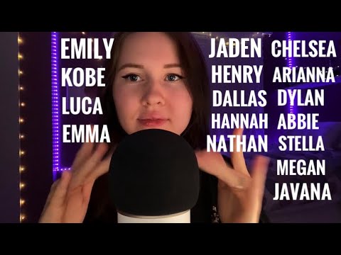 ASMR~Reading Your Names Part 2✨💖