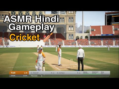 ASMR Hindi Cricket GamePlay 🏏Tingly Male Voice Commentary (I played badly)