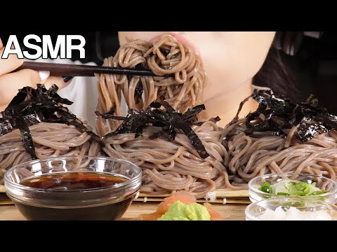 ASMR Buckwheat Noodles *Big Bites* Eating Sounds Mukbang 메밀국수 먹방