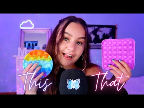 [ASMR] What Will YOU Choose? 💜🧐 | This or That | ASMR Marlife