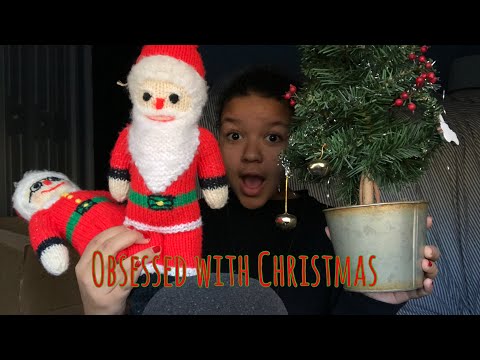 ASMR- obsessed with Christmas sister look at old decorations
