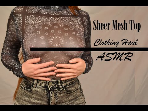 Sheer Mesh Top | Clothing Haul ASMR