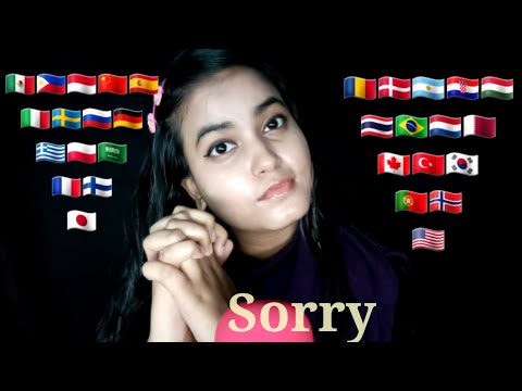 ASMR *I'm Sorry* in Different Languages with Mouth Sounds