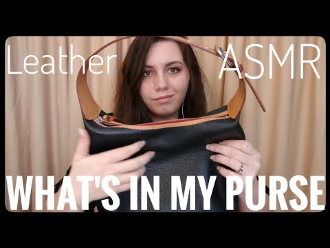 What's in My Leather Purse ASMR