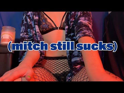 ASMR | Stoned Ramblings in Fishnets (Leg Touching, Gum Chewing, Married at First Sight Commentary)