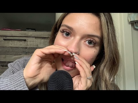 ASMR| MOST REQUESTED TONGUE SWIRL TIMESTAMP TRIGGERS- HIGH VOLUME LENSE LICKS