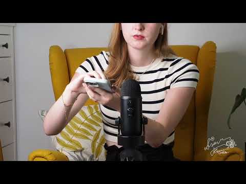 ASMR | Tapping on different objects & textures with acrylic nails | no talking
