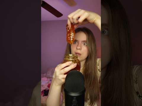 Trying Honeycomb For The FIRST Time! ASMR #asmr #shorts #shortsvideo