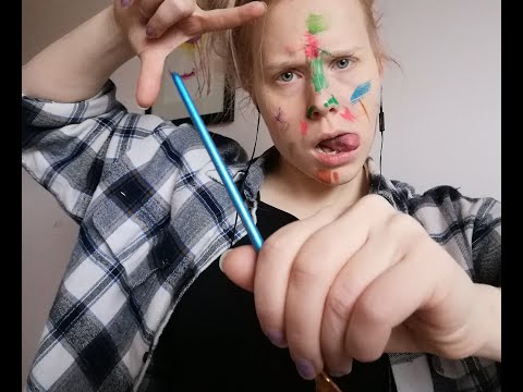 ASMR - A little too enthusiastic painting artist paints your face