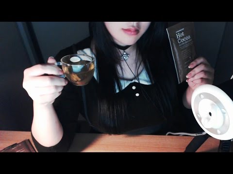 ENG SUB [Korean ASMR] Tea time and study in a cafe role play 카페알바생 여후배와 데이트 상황극