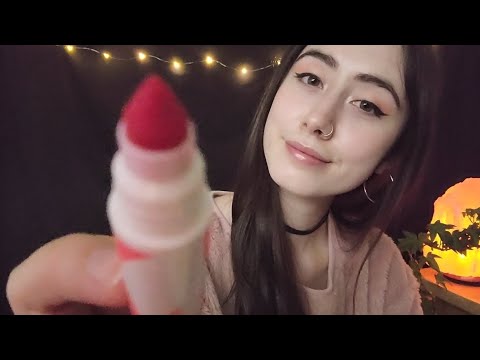 ASMR | Drawing Words on Your Face (Whispered, Layered Sounds)