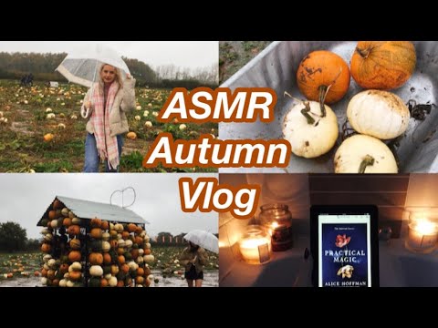 ASMR: autumn vlog (pumpkin picking, practical magic and reading✨🍂🎃)