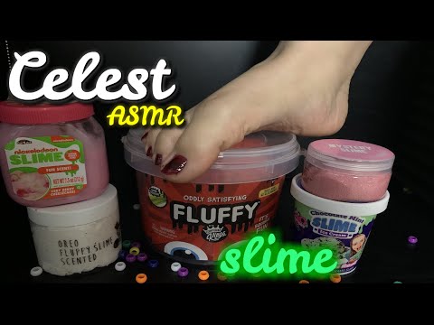 SLIME SOUNDS WITH FEET(No Talking) SQUISHING SOUNDS | Celest ASMR