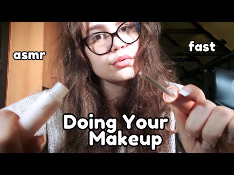 ASMR - Doing YOUR Makeup in 3 mins *Fast & Aggressive* (PERSONAL ATTENTION)💗