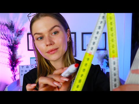 ASMR Plastic Surgeon Measure Your Face In Detail.  Personal Attention