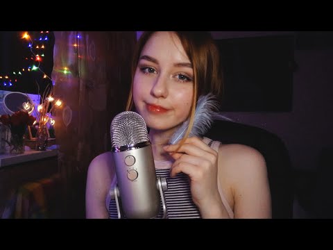 ASMR UP CLOSE TRIGGER WORDS AND BLOWING FOR SLEEP💕