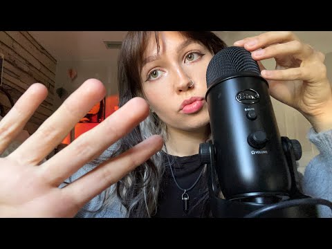 ASMR | get the SHIVERS 🕸️🎧(mic scratching, hand sounds, mouth sounds, + more)
