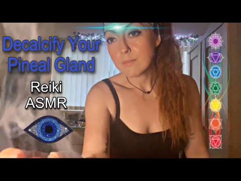 Decalcify Your Pineal Gland | Reiki ASMR | Hand Movements. Gemstone Healing. Awakening ✨