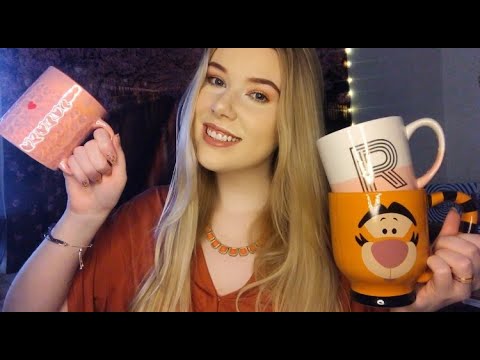 ASMR MY MUG COLLECTION! ~Tracing and Soft Speaking~