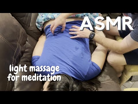 ASMR Light Massage, Back Trace, and Scratch for Meditation and Calming | No Talking
