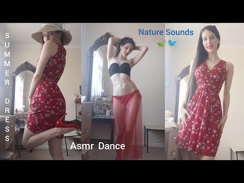 ASMR Spring/Summer Dress | Dance 💃 | Nature Sounds | Soft Spoken