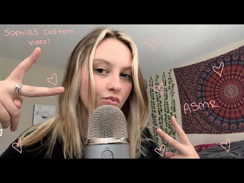 ASMR Fast And Aggressive Mouth Sounds and Rambles! Sophias Custom Video