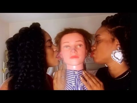 ASMR Ear Eating & Licking Dummy Twins