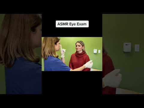 ASMR eye exam on a Real Person