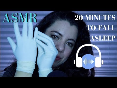 20 Minutes to Fall Asleep: Gloves Sounds Inside Your Head. No Talking