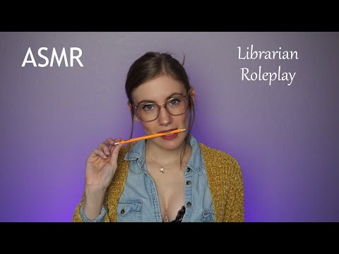[ASMR Librarian Roleplay] You better return your books!!